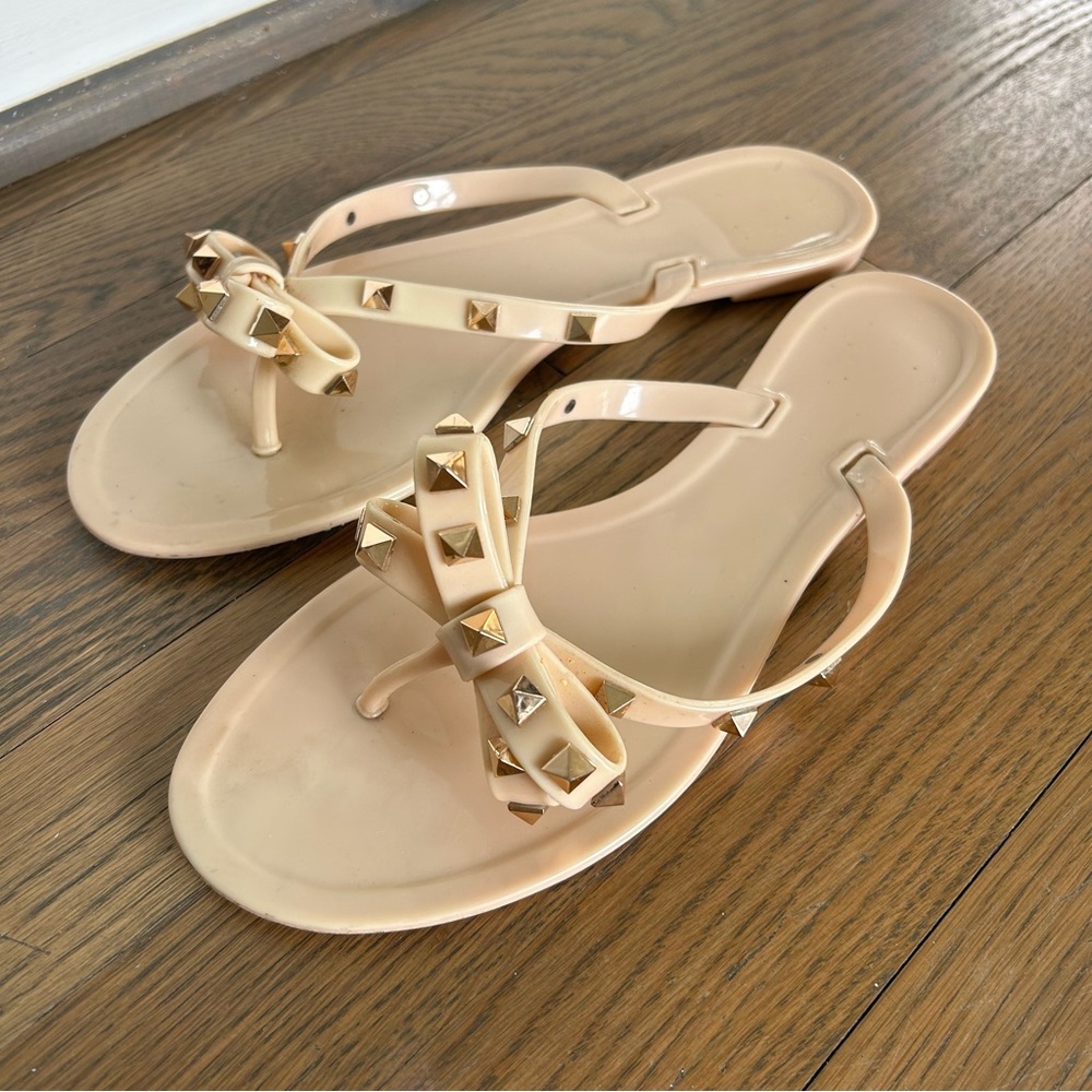 Studded Jelly Sandals